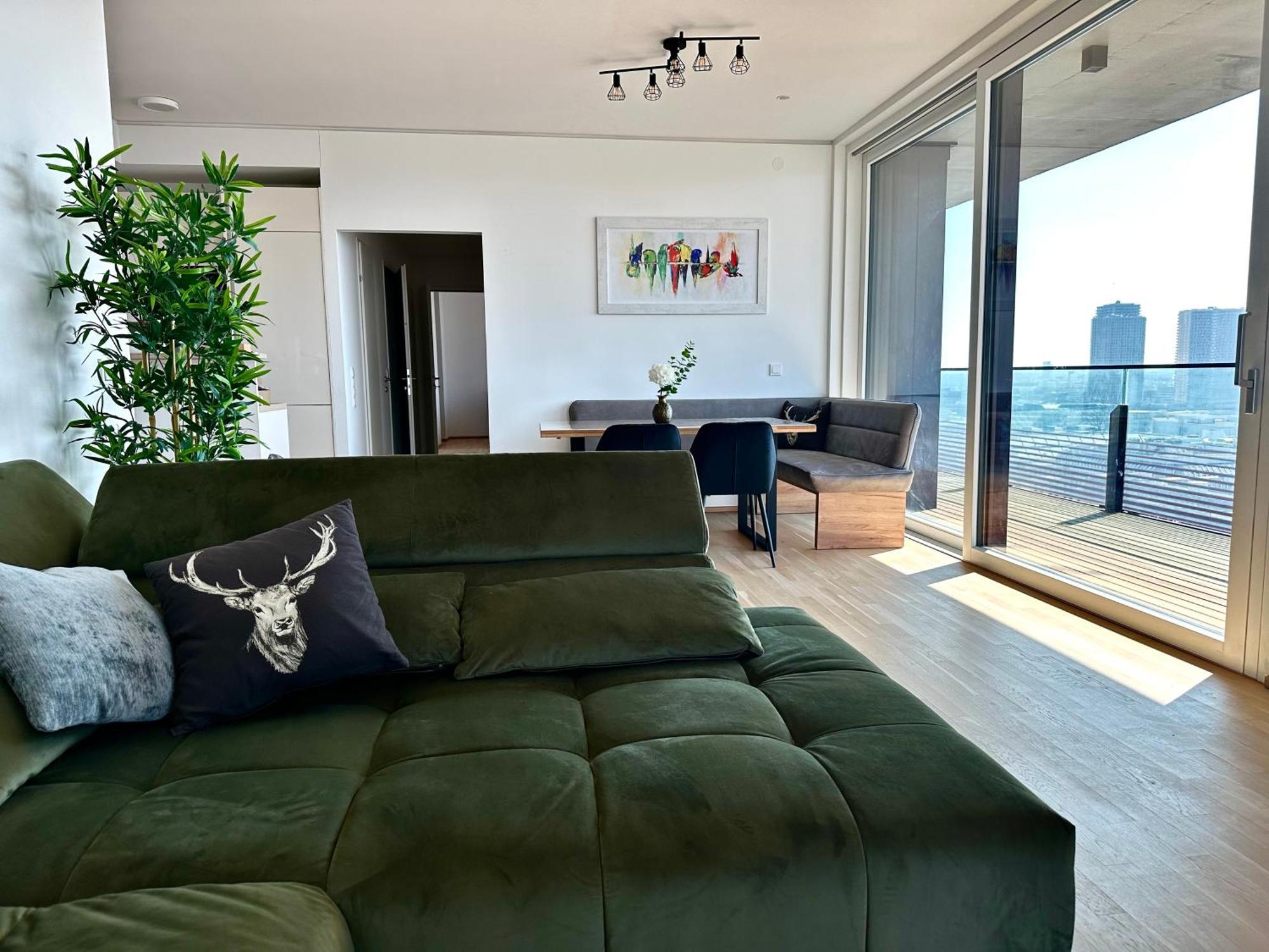 Panorama Sky Apartment I Rooftop Pool I Metro Station Wien Exteriör bild
