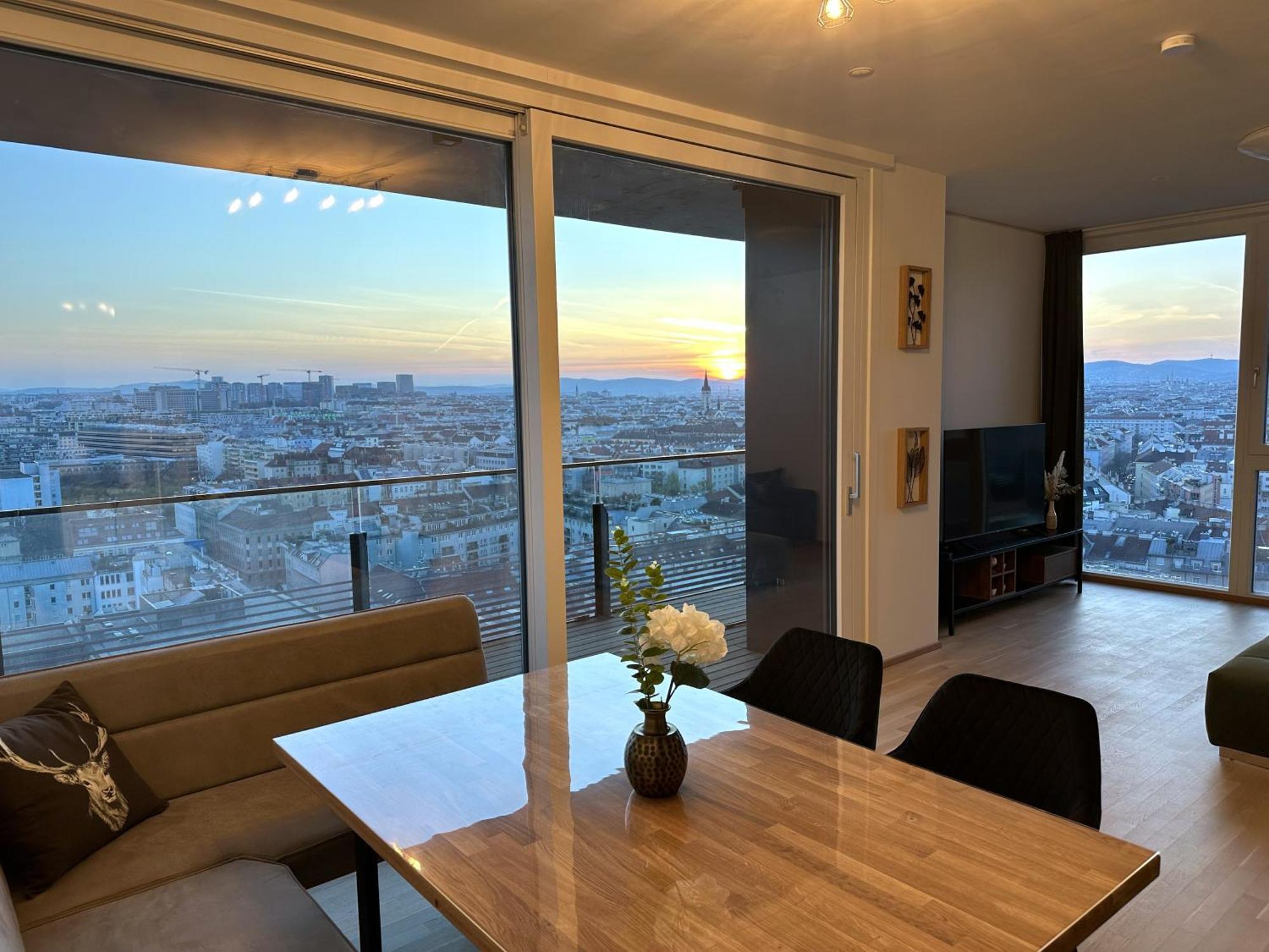 Panorama Sky Apartment I Rooftop Pool I Metro Station Wien Exteriör bild
