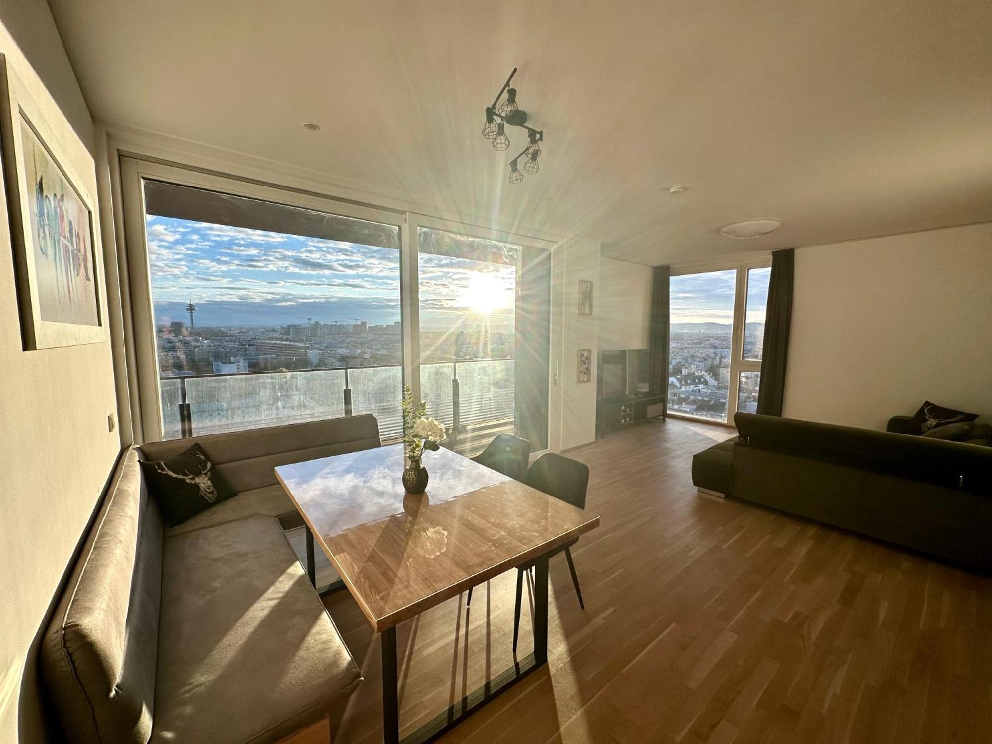 Panorama Sky Apartment I Rooftop Pool I Metro Station Wien Exteriör bild